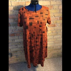 Orange LuLaRoe Carly Dress